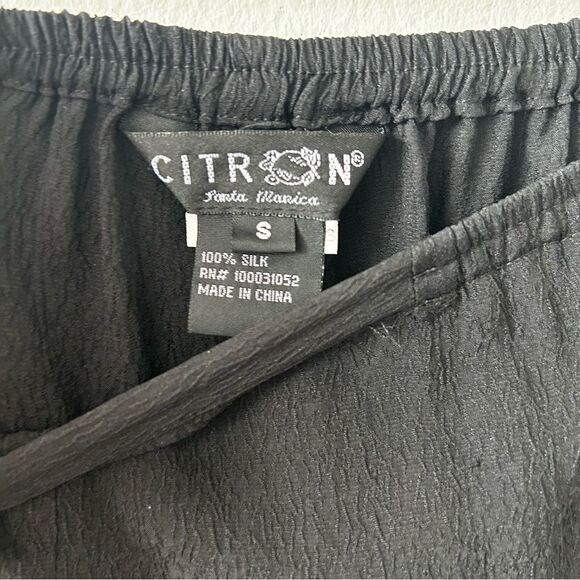 Citron Silk Pull-on Pant in black - Picture 3 of 11